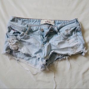 Hollister Denim Ripped Jean Shorts